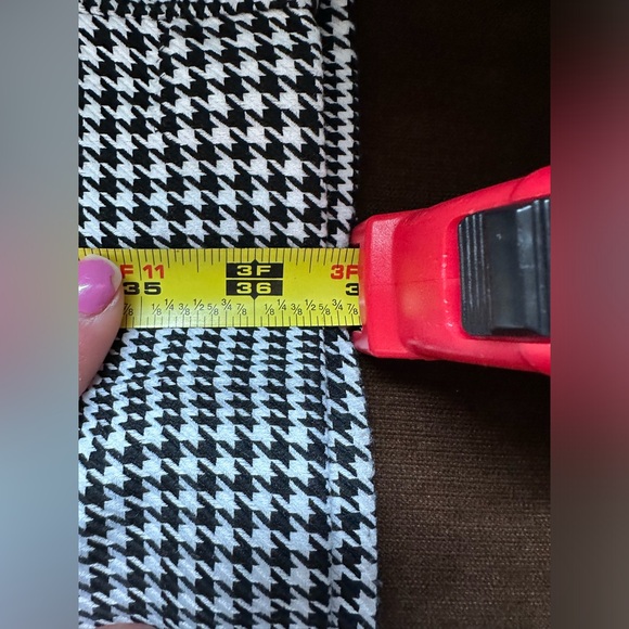 C By One Black & White Houndstooth Pattern Capri Casual Pants Sz XL  T 16. - Picture 8 of 12